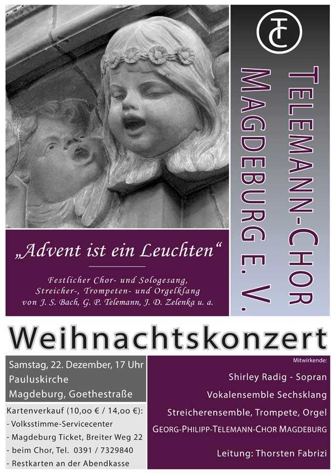 Plakat zum Weihnachtskonzert 2018